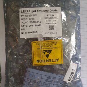 Led 8mm Trắng Đục-Xanh Dương KIRIN